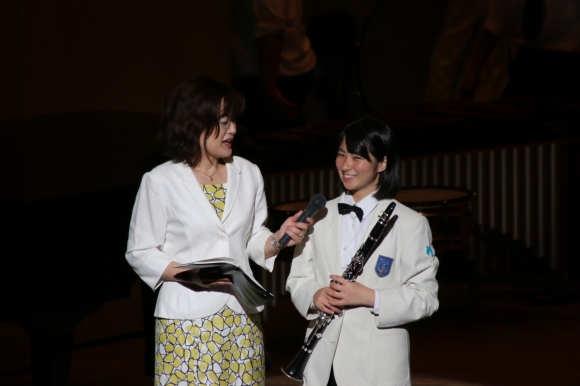 インタビューは長尾さん（３年Cl鳥取北中出身）が代表で受けてくれました。