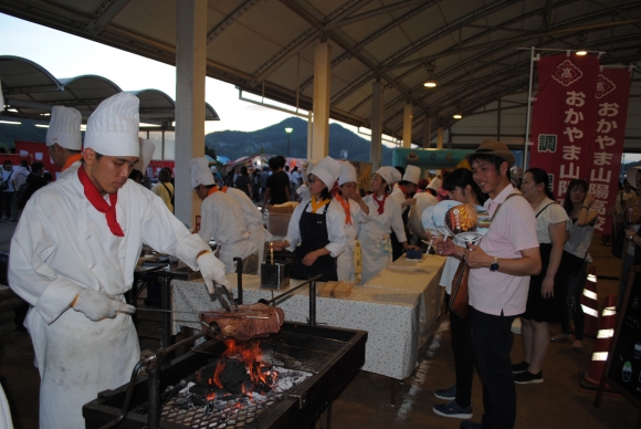 モ○ハン肉のグリル　in 浅口祭り