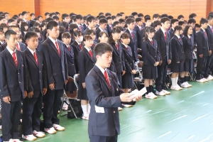 新入生 入学の辞