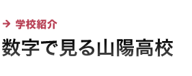 学校紹介 数字で見る山陽高校