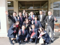 11生徒会 卒業式にて 最後の集合写真