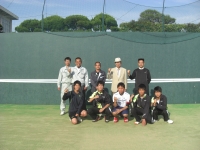 学園長先生・担当の方々と記念写真
