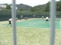 善戦した古城(手前左)・馬場(手前右)ペア