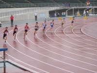 200m決勝 9レーン岡田 8レーン森田