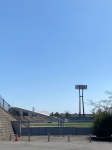 手前が陸上 遠方はレスリング会場 新潟市白山公園