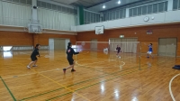 ダブルス 近藤・船尾VS大月・田中