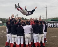 胴上げ!