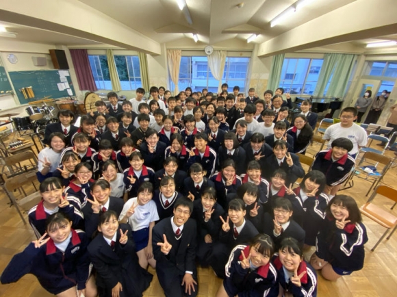 下関市立長府に中学校吹奏楽部の皆さん、ありがとう！！