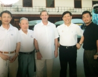 アジア野球連盟コーチ陣 荘さん（台湾）・前田さん・オジンスキーさん（米国）・許さん（韓国）・私