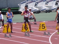 100ｍ出場　岡田君