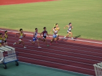 決勝50m付近です