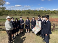 花房会長に受賞を報告