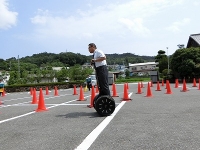 校長先生も駆け抜けました。