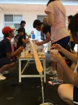 合宿の楽しみのひとつであった流しそうめん!