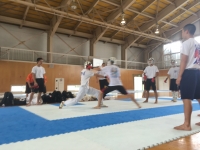 男子団体組手  練習風景