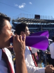 懸命に仲間を応援！