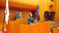 議場見学もさせていただきました