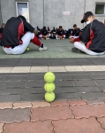 試合前の集中!