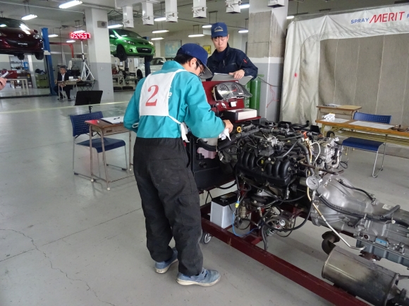 ものづくりコンテスト岡山県大会 自動車整備部門 自動車科 学科 コース最新ニュース おかやま山陽高校