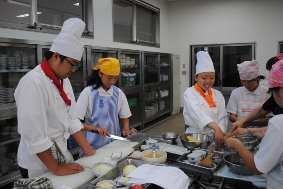 料理教室【玉島西中学校家庭科部】