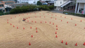 自動車科　ゼロハンカー体験（ドローン撮影）