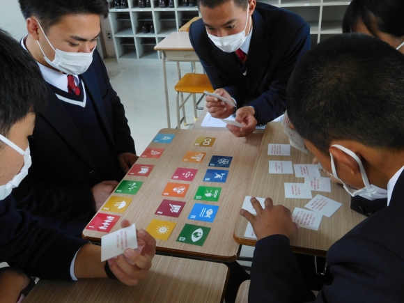 SDGsの教養・ワークショップ (本校) [講師:JICA中国 ]インターアクトクラブ