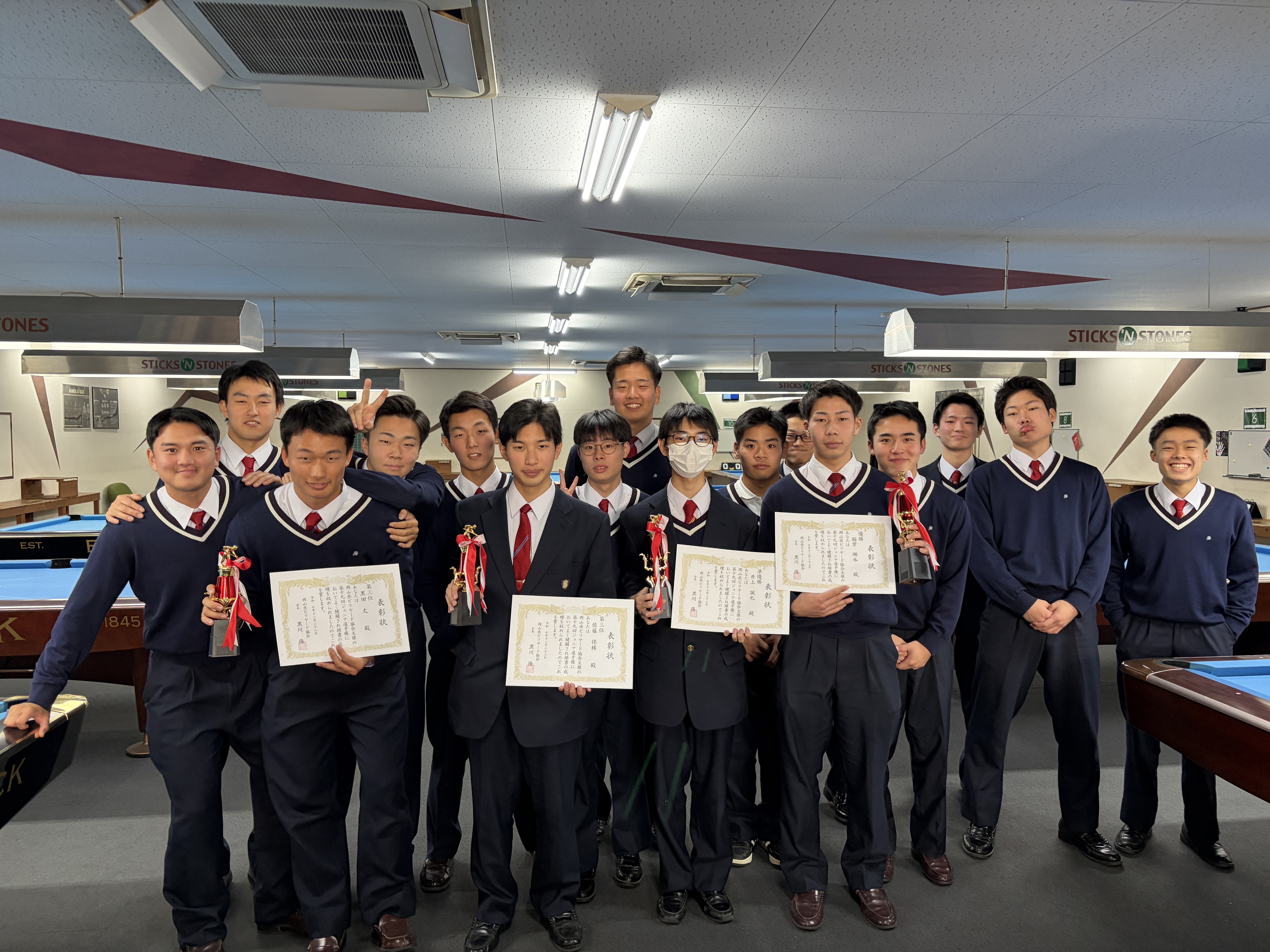 第19回岡山県ビリヤードジュニア選手権