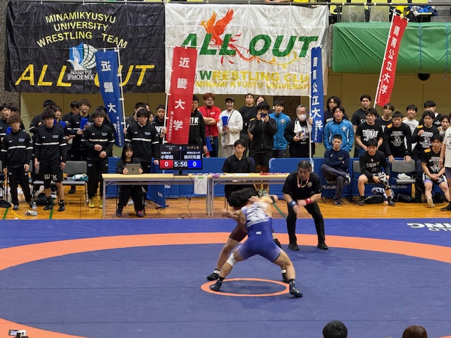 レスリング西日本リーグ戦と大学訪問